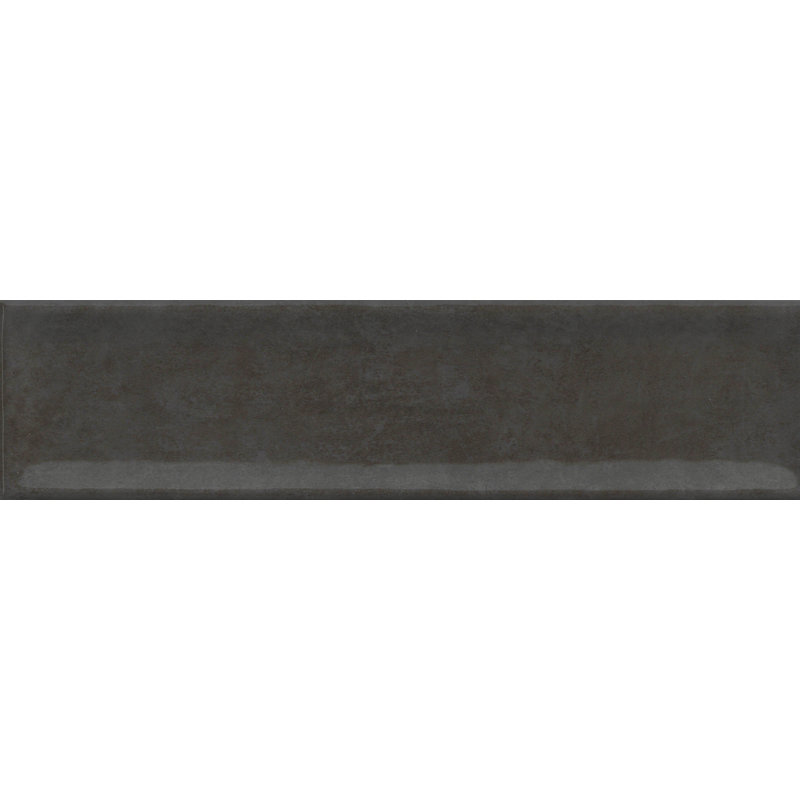 Raku 3 In. X 12 In. Glossy Ceramic Wall Tile (6.3 Sq. Ft./Case), Charcoal 