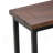 C Side Table - Dark Cognac Brown