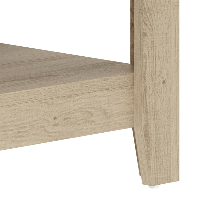 Ensemble de table de salon 3 pièces Weddel Basilico, Chêne d'Oslo, 3 pièces: table basse, 2 consoles, Oslo Oak