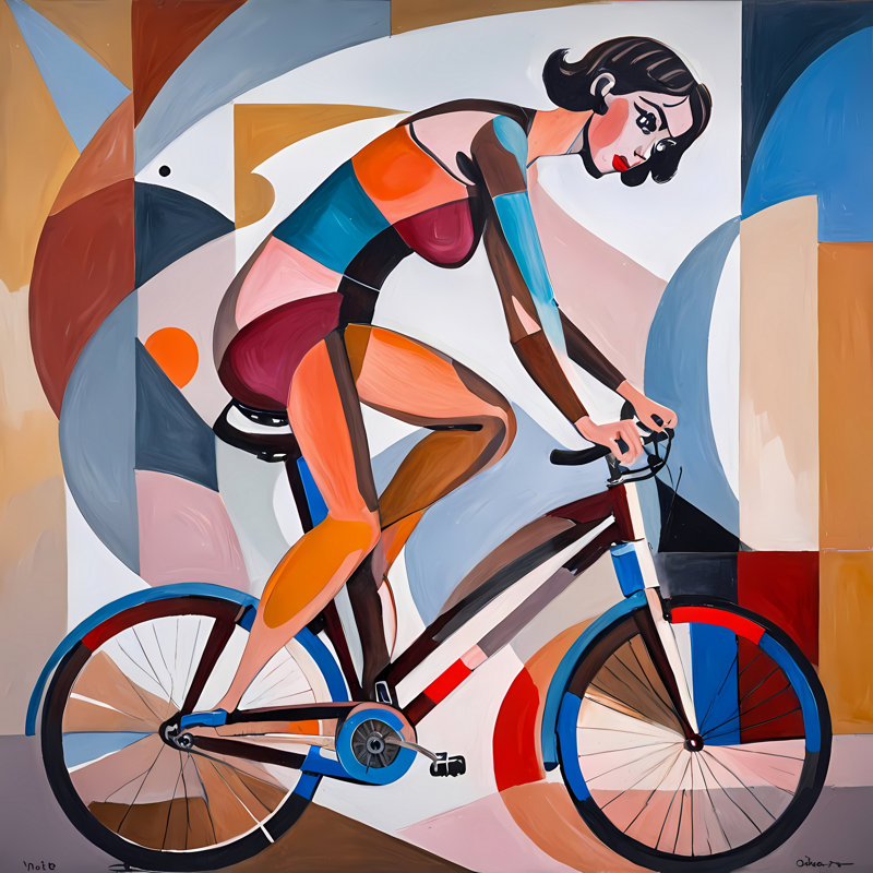 Cycling In Ulysse, 30" H x 30" W