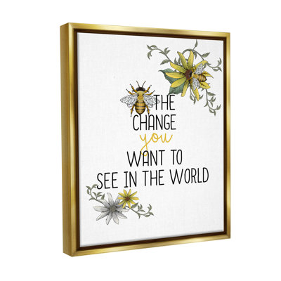 "Bee The change" par Kim Allen sur toile