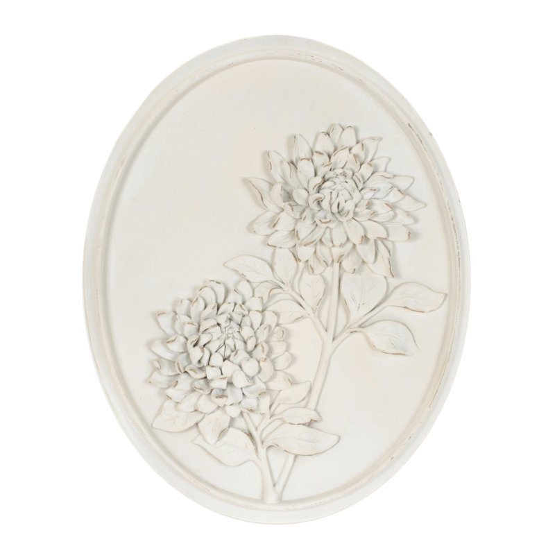 Sculpted Flower Plaque