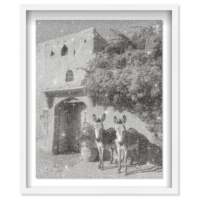 Morning Wait BW Framed Graphic Art