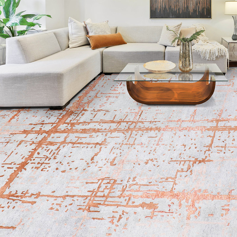 Abstract Area Rug, Rectangle 2'6" x 5'