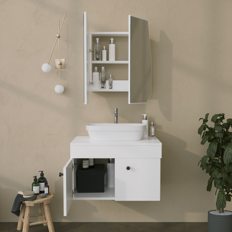 Armoire de salle de bain, Blanc