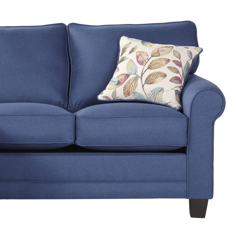 Ndayisenga Upholstered L-Shaped Sectional Left Hand Facing, Jitterbug Denim