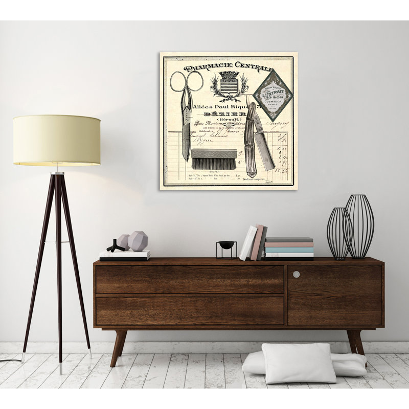 Apothecary Barber I by Tre Sorelle Studios - Wrapped Canvas Print, 121.92cm H x 121.92cm W
