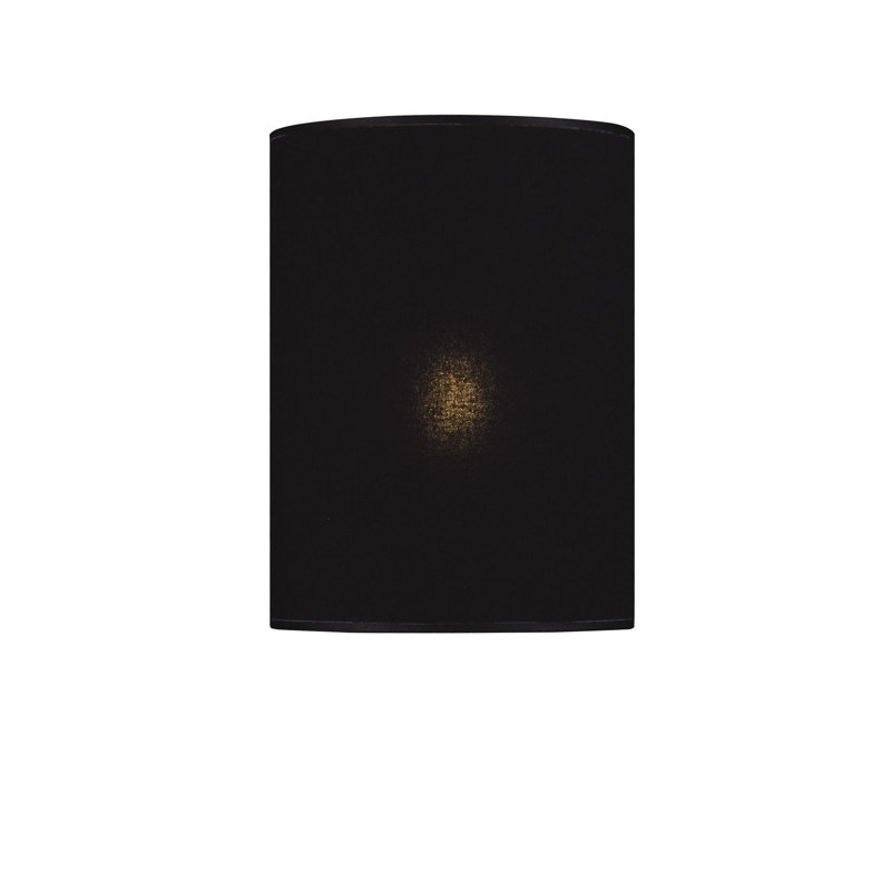 Renteria Cotton Drum Lamp Shade, Black Cotton