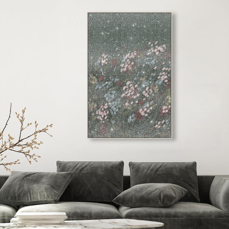Subtle Movement Print by Oliver Gal, 31"H x 46"W, Silver Floater Frame