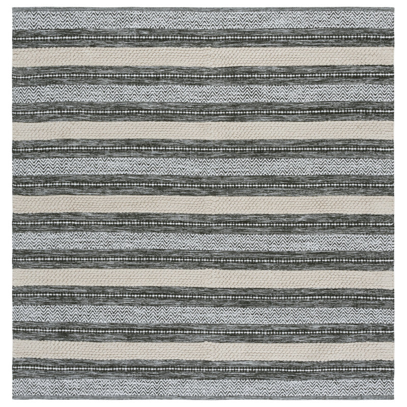 Tapis vert / ivoire Maudry 976, Carré 6 pi