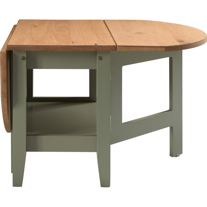 Allbritton Drop Leaf Coffee Table, Green