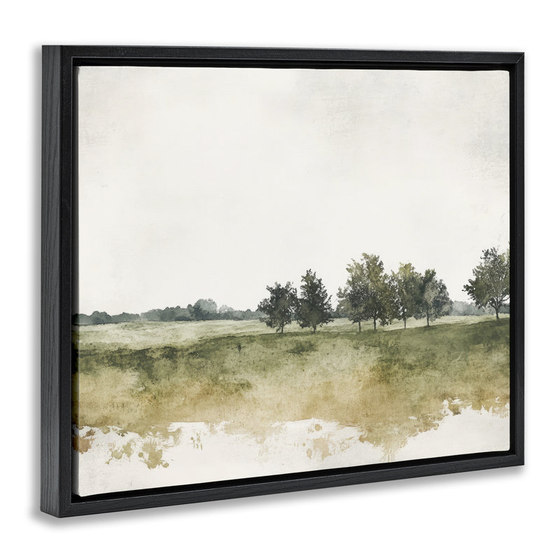 Cadre flottant Earthy Still Woodland, design par Mona Grace, Cadre flottant noir de jais, H 17 po x l 21 po