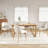 Ladaker Dining Chairs Kitchen Chairs with Wood Legs-698381189-723655618