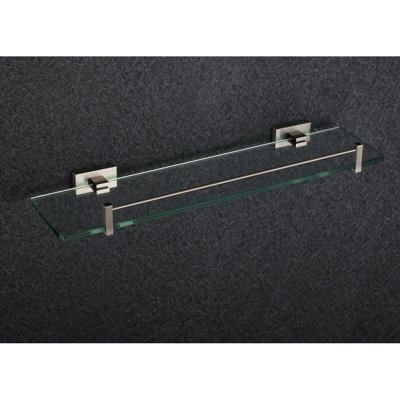 Tablette murale carrée en verre simple Ariyah