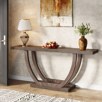Rahmel 62.99" Long Console Table, Industrial Entryway Table