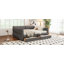 Grand lit plateforme tapissier avec port USB et 2 tiroirs-1996759168