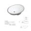 Lavabo de salle de bain ovale en céramique 15,94 po Boyel Living