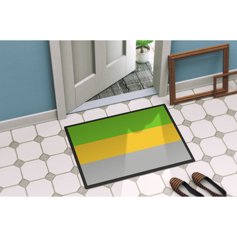 Tapis de porte USA Gay Pride, l 24 po x L 36 po, Fierté lithromantique