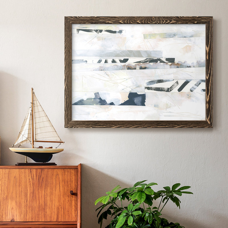 Pattern Camouflage I- Rustic Framed Gallery Wrapped Canvas, Walnut, 26" H x 38" W x 1.5" D
