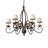 36" Wide Squire 6 Light Chandelier