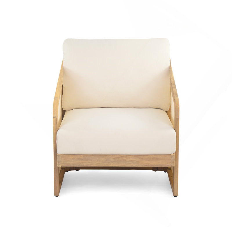 Wood Textilene Club Chair