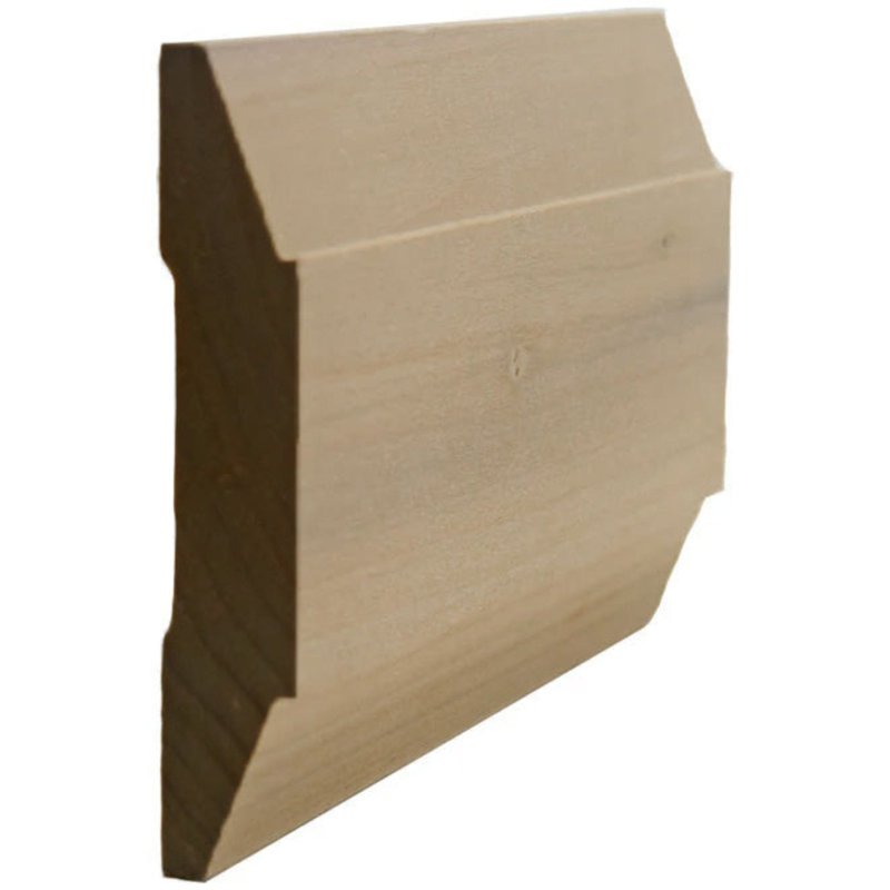 Rail contemporain 3 1/2 po x 11/16 po. Sans finition, L 0,68 po x H 3,5 po x P 42 po, Peuplier