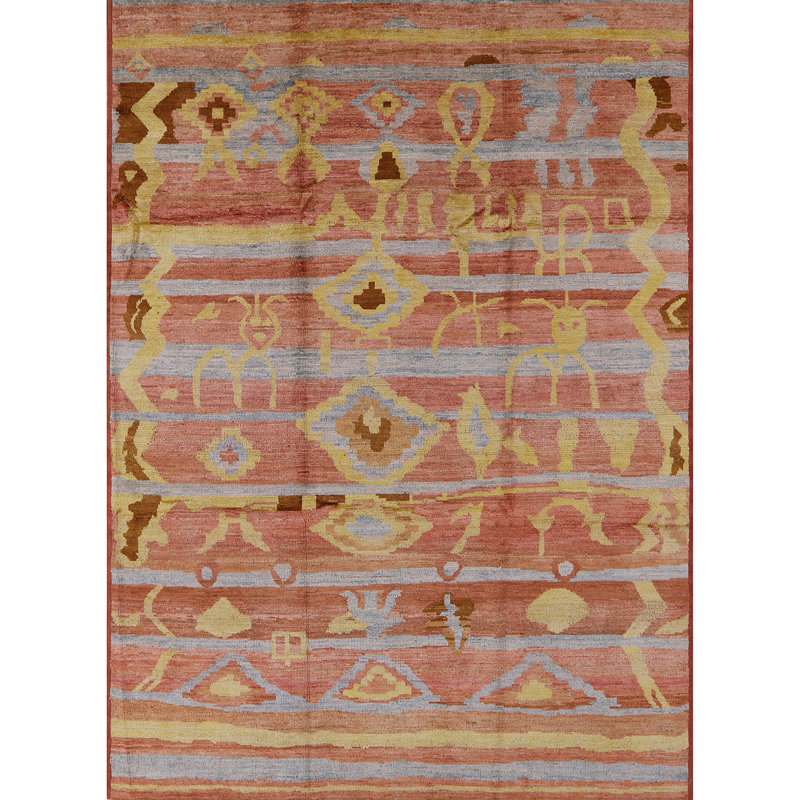 Tapis orange / bleu Woodbranch, Rectangle 2 pi x 3 pi