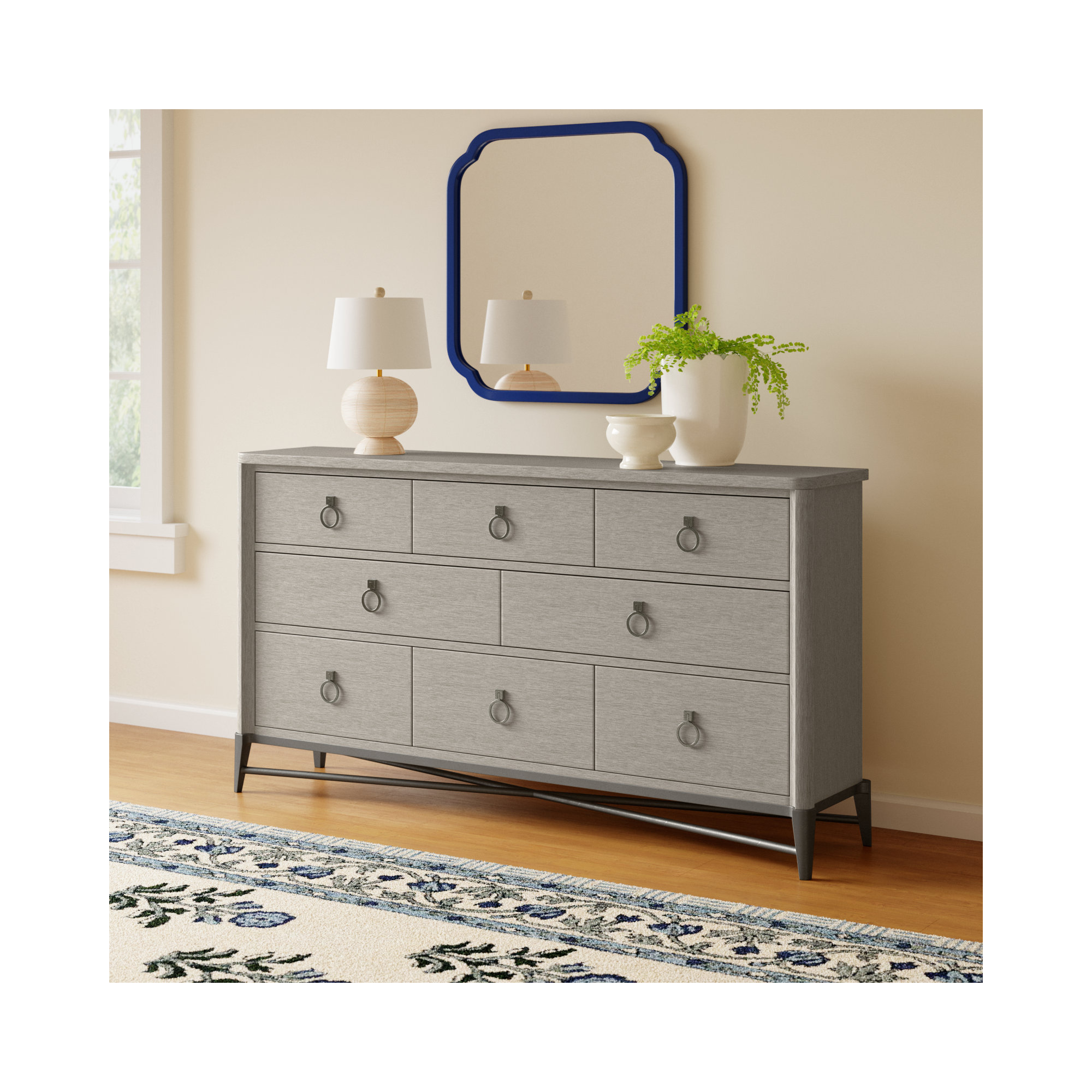 Regan 8 - Drawer Dresser, Champagne