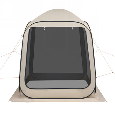 Spacious 6 x 6 ft Pop Up Screen Tent for 4-6 People, Portable Canopy with Carry Bag and Ground Stakes for Outdoor Activities