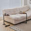 Ensemble de deux tables de bout ovales en faux marbre et métal-370391100-370391103