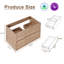 30" Wall mounted Bathroom Vanity Floating Cabinet Base Only, Sink Not Included