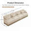 Canapé 4 places en chenille Comfy