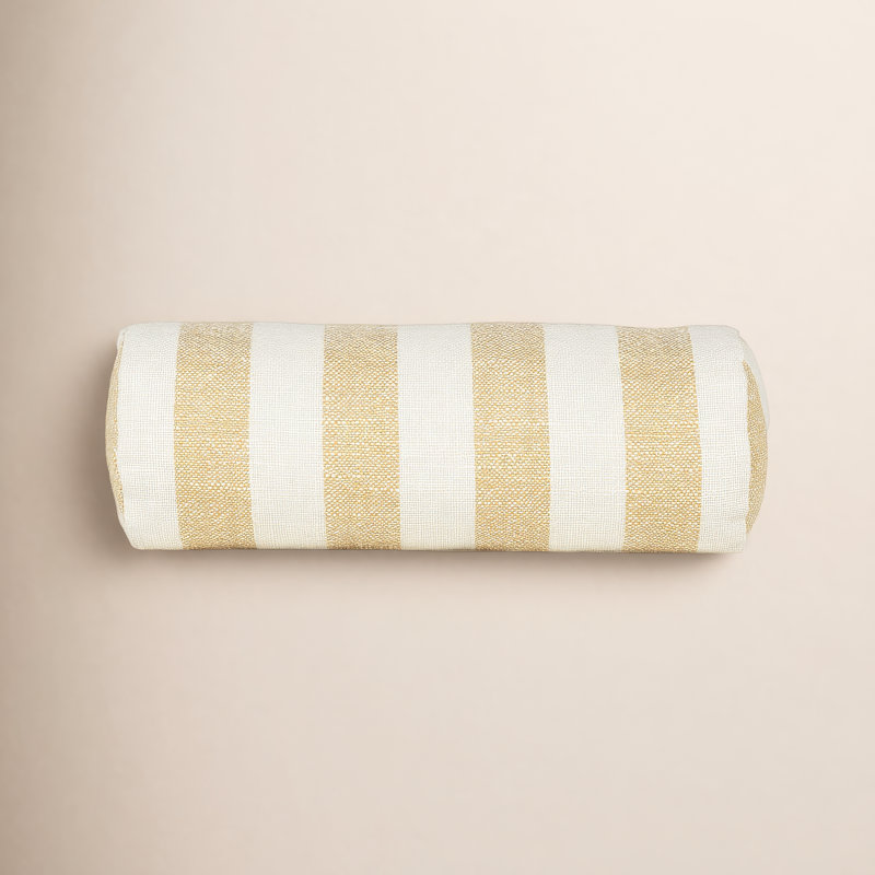 Traversin Birch Lane Harding, Rayé jaune