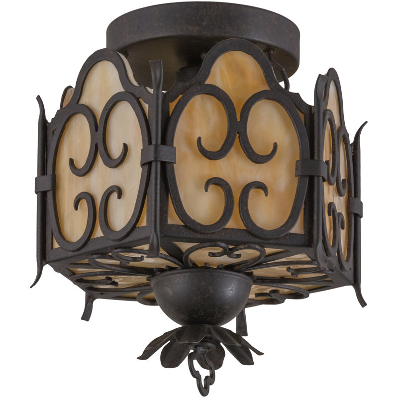1 - Light Semi Flush Mount