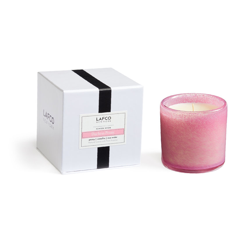 Duchess Peony Scented Jar Candle, 3" H x 3" W x 3" D
