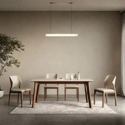 Retro utilitarian dining table and chair