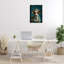 «Cool Trendy Cow», toile flottante encadrée par Roozbeh Bahramali-819098755-819098754