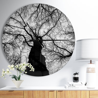 Hoto of Winter Branches - Modern wall clock