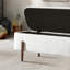 Banc de rangement Sarna Ivory Boucle