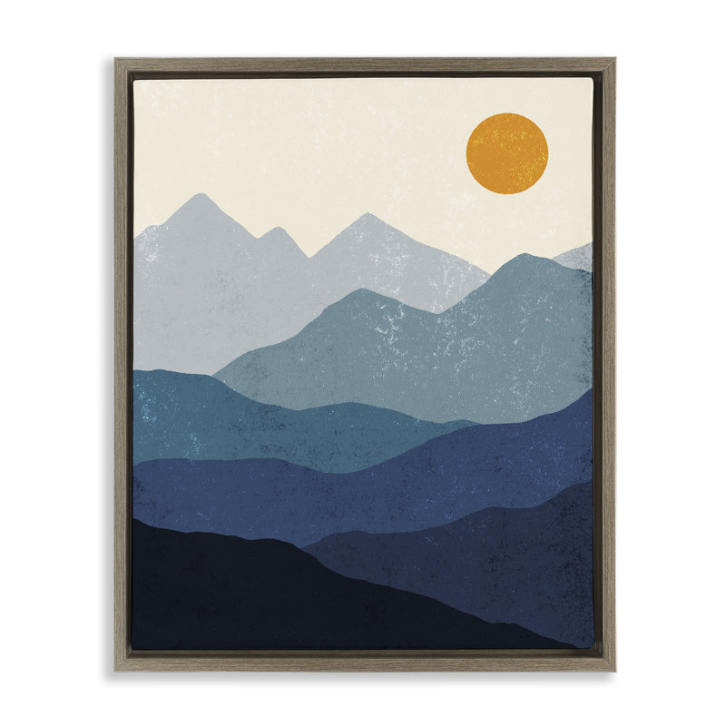 «The Dawn Over Mountains», art mural sur toile flottante par Ahmed Idah Hussein, H 21 po x l 17 po