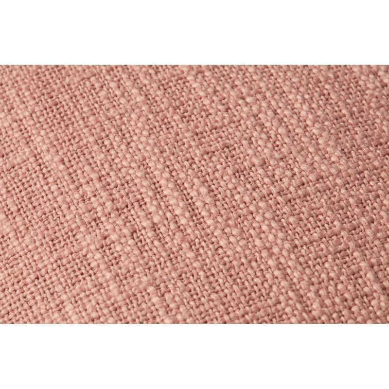 Fernande Cotton Reversible Throw Pillow, Pink, No Fill, 22" H x 22" W x 1" D