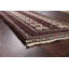 Tapis brun en laine noué à la main de conception unique 2 pi 6 po x 3 pi 11 po Hashir