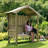 O'Donohue 207cm W x 55cm D Solid Wood Arbour with Bench in Natural