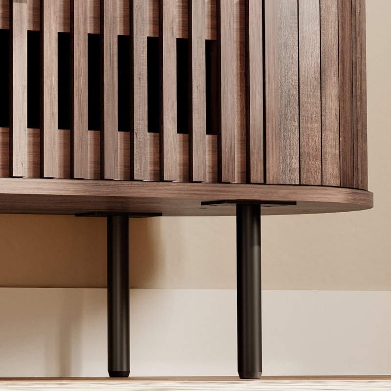 62" Dresser With Slatted Design, 6 Deep Drawers, Ideal For Bedroom, Living Room, And Entryway, Brown