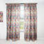 Rideau Mid-Century Circles and Triangles - Rideau simple avec passe-tringle-297954924