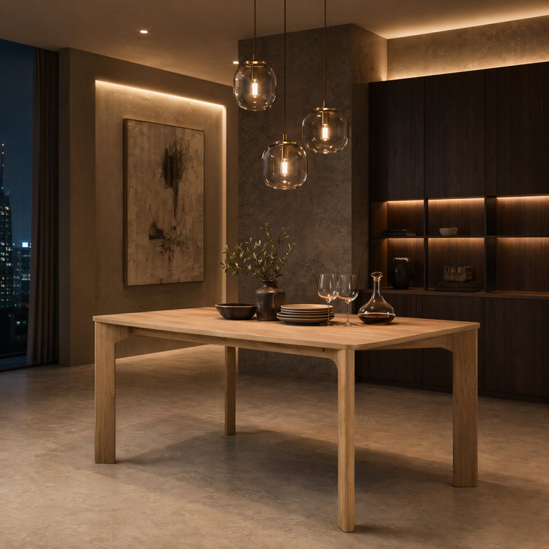 Rectangular Wood Dining Table, Oak