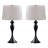 Set Of 2 25.5" Steel Table Lamp W/ Linen Shade-16647228-16647219