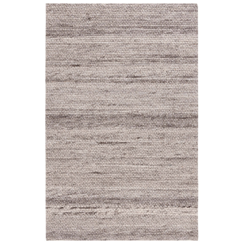 Lrl Lauren Ralph Lauren Hand Woven Wool/Cotton Rug in Grey/Beige, Rectangle 3' x 5'