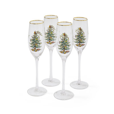 Spode, Christmas Tree - Champagne Flutes