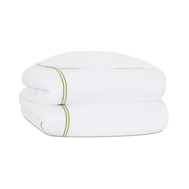 Housse de couette Enzo, Blanc / Vert citron, Housse de couette grand